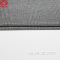 tela de franela de chequeo a cuadros gris claro para la camisa